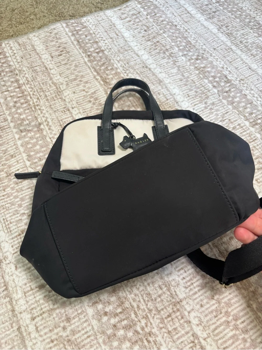 Radley London Elia Mews Zip-Top Nylon Backpack Black